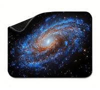 Alfombrilla Ratón 290 x 240 x 3 mm, Negro Universo(3) Alfombrilla Escritorio Pequeña, Base Goma Antideslizante, Mouse Pad Bordes Cosidos, Superficie Lisa Mayor Precisión, para Oficina y Gaming t0s-623