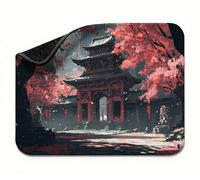 Alfombrilla Ratón 290 x 240 x 3 mm, Rosa Arquitectura Alfombrilla Escritorio Pequeña, Base Goma Antideslizante, Mouse Pad Bordes Cosidos, Superficie Lisa Mayor Precisión, para Oficina y Gaming t0s-729