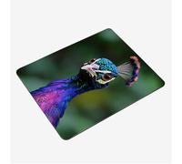 Alfombrilla Ratón 300x250x3mm, Azul Mouse Pad Pavo Real Alfombrilla Gaming, con Base Goma Antideslizante, Superficie Impermeable Tapete Escritorio, para Ordenadores Oficina Mini Mousepad S0-1315