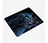Alfombrilla Ratón 300x250x3mm, Negro Mouse Pad Animal Alfombrilla Gaming, con Base Goma Antideslizante, Superficie Impermeable, Bordes Cosidos Tapete Escritorio, para Oficina Mini Mousepad S0-1277