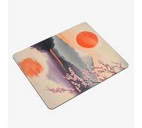 Alfombrilla Ratón 300x250x3mm, Rojo Mouse Pad Luna Alfombrilla Gaming, con Base Goma Antideslizante, Superficie Impermeable, Bordes Cosidos Tapete Escritorio, para Oficina Mini Mousepad S0-1093