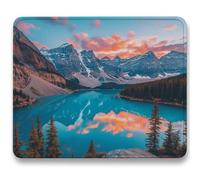 Alfombrilla Ratón 320x260mm, Azul Mousepad, Alfombrilla Raton para Ordenador de 3mm con Textura Premium, Base de Goma Antideslizante, Pequeña Tapete Rato Portátil para Oficina Juegos, Lago (2) c0-544