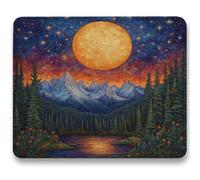 Alfombrilla Ratón 320x260mm, azul Mousepad, Alfombrilla Raton para Ordenador de 3mm con Textura Premium, Base de Goma Antideslizante, Pequeña Tapete Rato Portátil para Oficina y Juegos, paisaje c0-552
