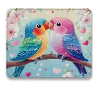 Alfombrilla Ratón 320x260mm, azul Mousepad, Alfombrilla Raton para Ordenador de 3mm con Textura Premium, Base de Goma Antideslizante, Pequeña Tapete Rato Portátil para Oficina y Juegos - pájaro c0-575