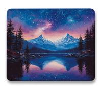 Alfombrilla Ratón 320x260mm, Azul Mousepad, Alfombrilla Raton para Ordenador de 3mm con Textura Premium, Base de Goma Antideslizante, Tapete Rato Portátil para Oficina Juegos, Cielo Estrellado c0-558