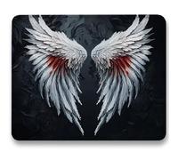 Alfombrilla Ratón 320x260mm, Blanco Mousepad, Alfombrilla Raton para Ordenador de 3mm con Textura Premium, Base de Goma Antideslizante, Pequeña Tapete Rato Portátil para Oficina y Juegos - ala c0-25