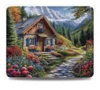 Alfombrilla Ratón 340 x 280 mm Alfombrilla Escritorio Cortijo, Mejora Precisión y Velocidad con Base de Goma Antideslizante y Bordes Cosidos, Mousepad Duradera para Oficina e Juegos, Árbol 0d-836