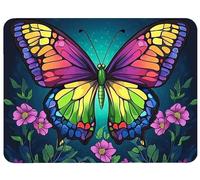 Alfombrilla Ratón 340x280x3mm, Color Alfombrilla Ratón Mariposa Mouse Pad, Mouse Mat Antideslizante Protector Escritorio con Bordes Cosidos, Seguimiento Suave y Preciso para PC, Oficina Hogar,Model800