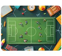 Alfombrilla Ratón 340x280x3mm, Dibujos Animados Alfombrilla Ratón Campo de fútbol Mouse Pad, Mouse Mat Antideslizante Protector Escritorio con Bordes Cosidos para PC, Oficina, Hogar, Juegos, Model594