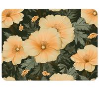 Alfombrilla Ratón 420x350x3mm, Mariposa Alfombrilla Ratón Flores Mouse Pad, Mouse Mat Antideslizante Protector Escritorio con Bordes Cosidos, Seguimiento Suave y Preciso para PC, Oficina, Model268