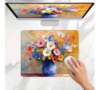 Alfombrilla Ratón Abstracto Flor (3), Alfombrilla Gaming Pequeña 32 x 26 cm, Mousepad Delgado, Superficie Ultra-Suave, Bordes Anti-Deshilachado, Base de Goma Antideslizante, para Oficina, Home j0j-1