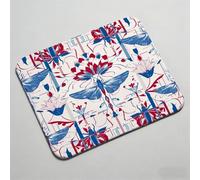 Alfombrilla Ratón, Alfombrilla de Ratón XL 290x240x3mm, Mousepad con Bordes Cosidos, Superficie Antiderrame y Base Antideslizante, Mouse Pad Portátil para Oficina, cortijo Estilo étnico 0O-791