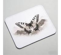Alfombrilla Ratón, Alfombrilla de Ratón XL 420x350x3mm, Mousepad con Bordes Cosidos, Superficie Antiderrame y Base Antideslizante, Pequeña Mouse Pad Portátil para Oficina, Simple Mariposa 0O-550