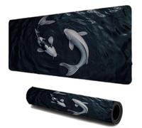 Alfombrilla Ratón, Alfombrilla Escritorio Gaming XXL 900x400, Koi Animales Mouse Pad Protector Escritorio, Bordes Cosidos Base de Goma Antideslizante, Genérico Accesorios para Oficina Hogar I-115