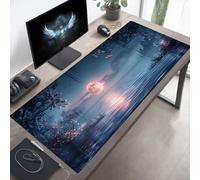 Alfombrilla Ratón, Alfombrilla Gaming Cielo XXL 80 x 30 cm, Extendida Base de Antideslizante Caucho Mouse Pad Negro, Protector con Bordes Cosidos, Mejora la precisión PjY10673 1-1