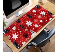 Alfombrilla Ratón, Alfombrilla Gaming Rojo XXL 700x300x3mm, Extendida Base de Antideslizante Caucho Mouse Pad áRbol, Protector Escritorio con Bordes Cosidos, Mejora la precisión PjY10103 H-J