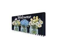Alfombrilla Ratón, Alfombrilla Raton XXL 700x400x3 mm, Mouse Pad Grande Gaming, Mousepad con Base Antideslizante, Tapete Escritorio con Bordes Cosidos, Desk Mat para PC, Oficina (Flor, Carta) D1-411