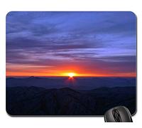 Alfombrilla Ratón, Amanecer Mar Paisaje Solar Rojo Esperanza Resplandor Naranja Alfombrilla Gaming Antideslizante Mousepad Professional Gaming Mouse Pad para Jugadore Oficina 25X30Cm