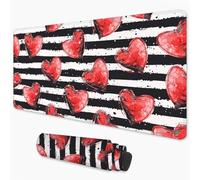 Alfombrilla Ratón Amar Mouse Pad 800x400 mm, Grande Alfombrilla Gaming Rojo con Superficie Especial Que Mejora la Velocidad y la precisión, Mousepad Impermeable para Gamers, PC y Portátil 3Y-850