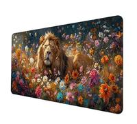 Alfombrilla Ratón Amarillo Alfombrilla Raton XXL 1000 x 500 x 3 mm, Impermeable Mouse Pad LeóN Mousepad con 3MM Bordes Cosidos Base de Goma Antideslizante Accesorios Gaming para Jugadores -hjw250678