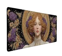 Alfombrilla Ratón Amarillo Alfombrilla Ratón XXL 1500x800mm, Mouse Pad Mousepad con Base de Goma Antideslizante, Impermeable Tapete Escritorio Accesorios Gaming para Gamers, PC y Portátil -bby2509GB