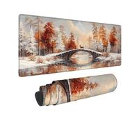 Alfombrilla Ratón Amarillo Alfombrilla Ratón XXL 600x300mm, Mouse Pad OtoñO Mousepad con Base de Goma Antideslizante, Impermeable Tapete Escritorio Accesorios Gaming para Gamers, PC, Regalo -hjw2601TP