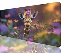 Alfombrilla Ratón Animal Alfombrilla Escritorio 900x400x3mm Tapete Gaming xxl Flor Tapete Escritorio Superficie Impermeable, Diseño Costura Doble Acabado Suave y Duradero Decoraciones Navideñas N1-160