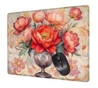 Alfombrilla Ratón Animal Mouse Pad Flor Alfombrilla Escritorio, 40x30x0.3cm Tapete Rato, con Base de Goma Antideslizante, Mejora la precisión Velocidad Pequeña Mousepad Portátil para Gaming H0-293