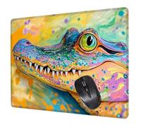 Alfombrilla Ratón Animal Mouse Pad Vistoso Alfombrilla Escritorio, 42x35x0.3cm Tapete Rato, con Base de Goma Antideslizante, Mejora la precisión Velocidad Pequeña Mousepad Portátil para Gaming H0-377