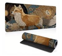 Alfombrilla Ratón, Animal Ondas Alfombrilla Raton Gaming XXL 1200 x 600 x 4 mmDesk Mat con Base Antideslizante y Bordes Cosidos, Mousepad para Gaming en Casa, Mejora Precisión y velocidad0A0-122