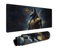 Alfombrilla Ratón Anubis Impermeable Alfombrilla Escritorio 900x400x3mm Mouse Pad Egipto con Antideslizante Base de Goma para Tapete Escritorio Portatil Teclado y Raton Inalámbrico Regalo DBYH-4563