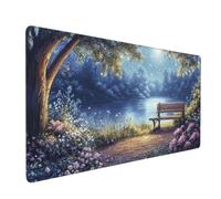 Alfombrilla Ratón Árbol Mouse Pad Flor Alfombrilla Ratón xxl 700x300x3mm, Tamaño Grande, Bordes Cosidos, Impermeable, Base de Goma Antideslizante, Mejora la Precisión y la Velocidad, para Gaming D-956