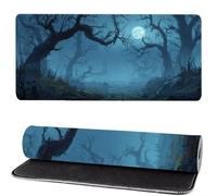 Alfombrilla Raton áRbol Muerto, Luna Mouse Pad 900x500x3mm Gaming Mouse Pad, Superficie Inferior Antideslizante, Movimiento Ratón más Suave, Alfombrilla Escritorio, Mejora Precision y Velocidad ks-339