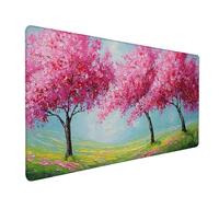Alfombrilla Ratón áRbol, Pintada Alfombrilla Escritorio 800x400x3mm, Mouse Pad con Bordes Cosidos, Protector Escritorio XXL Antideslizante, Accesorios Gaming, Desk Mat, para PC, Oficina, Gaming J-4178