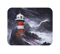 Alfombrilla Ratón, Arte del Faro Mouse Mat Portátil Mousepad Professional Alfombrilla Gaming para Oficina Ratón 25X30Cm