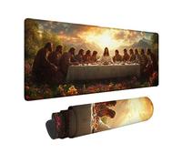 Alfombrilla Ratón Atardecer Alfombrilla Ratón XXL 100x50cm, Mouse Pad La úLtima Cena Mousepad con Base de Goma Antideslizante, Impermeable Tapete Escritorio Accesorios Gaming para Gamers -hjw2601BX