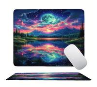 Alfombrilla Ratón Aurora Lago, Mouse Pad Pequeña Estampada de Alta Definición, Superficie de Microfibra, Base de Goma Antideslizante, 3 mm Ultra Delgado Gaming Alfombrilla Ratón 220x180x3mm s0z-315