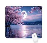Alfombrilla Ratón Azul Alfombrilla de Ratón 320x260x3mm Mouse Pad Pequeño Lago con Base de Goma Antideslizante,Superficie Resistente a Salpicaduras,Portátil Mouse Pad,Oficina Casa,Regalos Mujer J-139