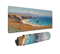 Alfombrilla Ratón Azul Alfombrilla Ratón XXL 1500x800mm, Mouse Pad OcéAno Mousepad con Base de Goma Antideslizante, Impermeable Tapete Escritorio Accesorios Gaming para Gamers, PC, Regalo -hjw2601DI