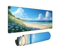 Alfombrilla Ratón Azul Alfombrilla Ratón XXL 150x80cm, Mouse Pad Playa Mousepad con Base de Goma Antideslizante, Impermeable Tapete Escritorio Accesorios Gaming para Gamers, PC, Regalo -hjw2601FR