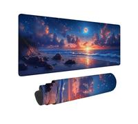 Alfombrilla Ratón Azul Alfombrilla Ratón XXL 600 x 300 mm, Mouse Pad OcéAno Mousepad con Base de Goma Antideslizante, Impermeable Tapete Escritorio Accesorios Gaming para Gamers, PC, Regalo -hjw2601DI