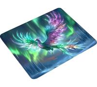 Alfombrilla Ratón Azul Impermeable Alfombrilla Gaming 200x180mm HXZH-0471 | Mouse Pad Phoenix Borde cosido Base de Caucho Mejora la Precisión y la Velocidad para Gaming Office Regalo Hombre