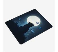 Alfombrilla Ratón Azul Marino Mini Mousepad 29x24cm, Gato Alfombrilla Gaming, Tapete Escritorio con Bordes Cosidos, Protector Escritorio con Base Goma Antideslizante Oficina Accesorios Gaming S0-1276
