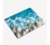 Alfombrilla Ratón Azul Mini Mousepad 20x15cm, Caparazón Alfombrilla Gaming, Tapete Escritorio con Bordes Cosidos, Protector Escritorio con Base Goma Antideslizante Oficina Accesorios Gaming S0-1406