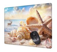 Alfombrilla Ratón Azul Mouse Pad Delfín Alfombrilla Escritorio, 40x30x0.3cm Tapete Rato, con Base de Goma Antideslizante, Mejora la precisión Velocidad Pequeña Mousepad Portátil para Gaming H0-273