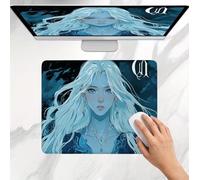 Alfombrilla Ratón Azul Mujeres Hermosas (3), Alfombrilla Gaming 32 x 26 cm, Mousepad Delgado, Superficie Ultra-Suave, Bordes Anti-Deshilachado, Base de Goma Antideslizante, para Oficina, Home j0j-1