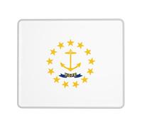 Alfombrilla Ratón Bandera De La Isla del Estado De Rhode Island Moderno Mousepad Impermeable Tapete Escritorio para Juegos Ordenador Trabajo 10X12In