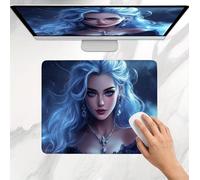 Alfombrilla Ratón Belleza Niñas (2), Alfombrilla Gaming Pequeña 32 x 26 cm, Mousepad Delgado, Superficie Ultra-Suave, Bordes Anti-Deshilachado, Base de Goma Antideslizante, para Oficina, Home j0j-1