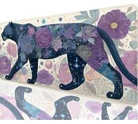 Alfombrilla Ratón Blanco Alfombrilla Escritorio 1000x500x3mm Tapete Gaming xxl Leopardo Tapete Escritorio Impermeable, Diseño Costura Doble Acabado Suave y Duradero Decoraciones Navideñas N1-109