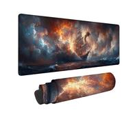 Alfombrilla Ratón Blanco Alfombrilla Ratón XXL 1000x500x3mm, Mouse Pad DragóN Mousepad con Base de Goma Antideslizante, Impermeable Tapete Escritorio Accesorios Gaming para Gamers, PC -hjw26017U